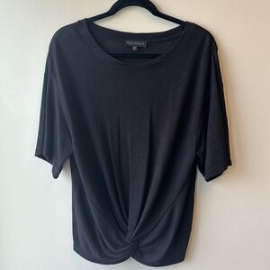 Sanctuary short sleeve shirt black small